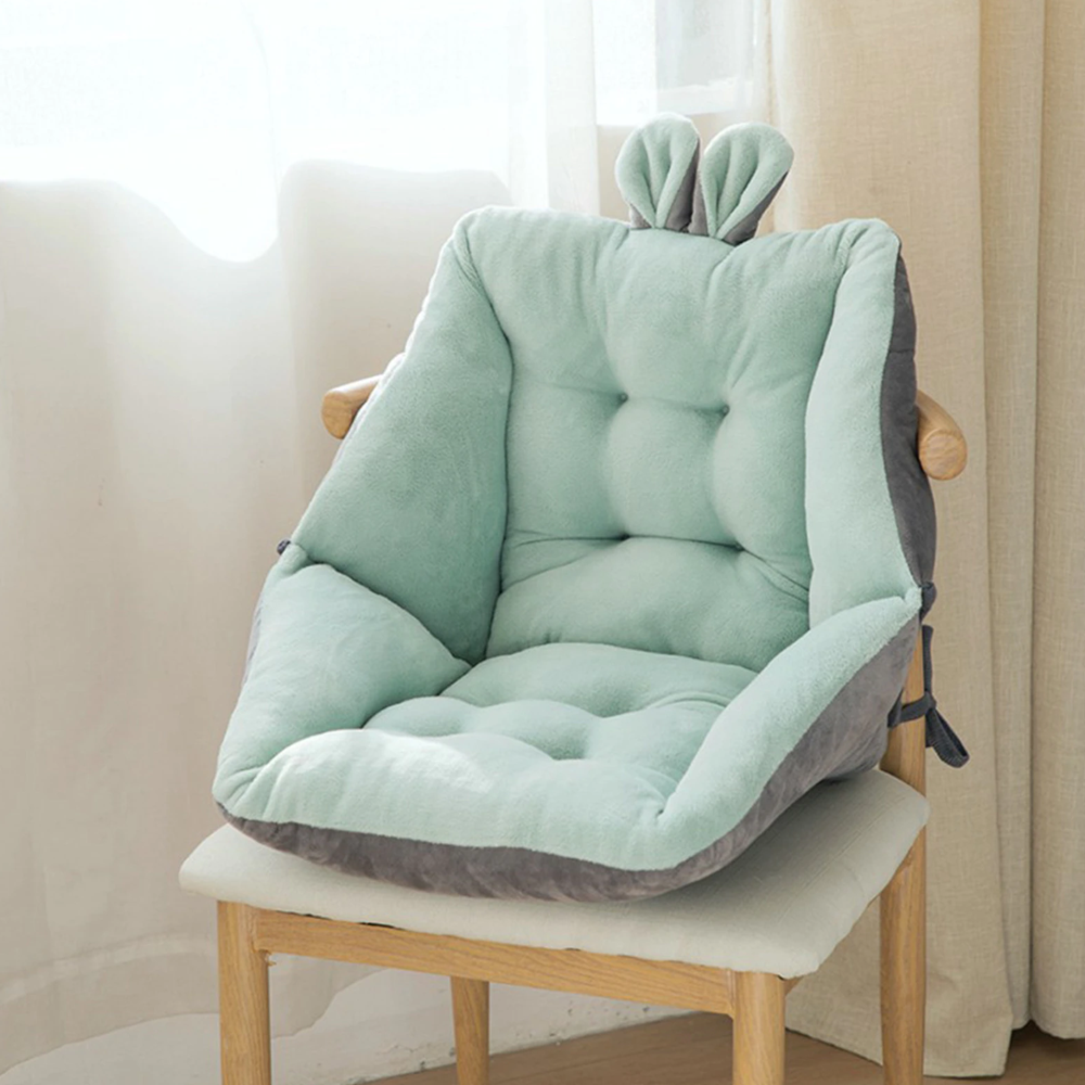 Back Support Bunny Chair Cushion | Kawaii Bunny Chair Cushion | Ultra-Soft Bunny Ear Seat Cushion | Bunny Cushion Seat