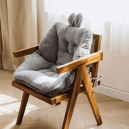 Back Support Bunny Chair Cushion | Kawaii Bunny Chair Cushion | Ultra-Soft Bunny Ear Seat Cushion | Bunny Cushion Seat