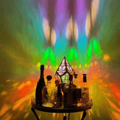 Geometric Bohemian Decor Star Projector Lamp