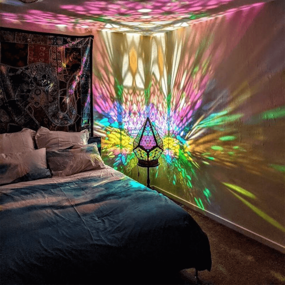 Geometric Bohemian Decor Star Projector Lamp