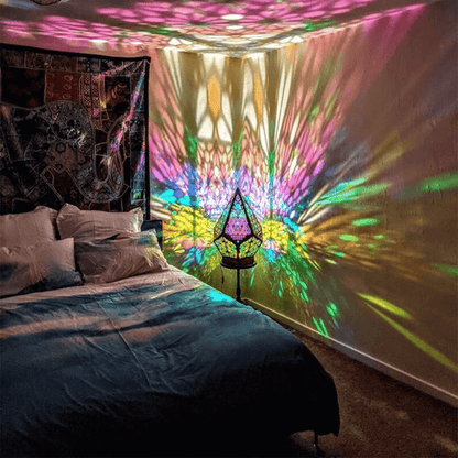 Geometric Bohemian Decor Star Projector Lamp