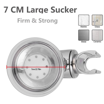 Adjustable Suction Cup Shower Head Holder - Secure Grip & Easy Installation
