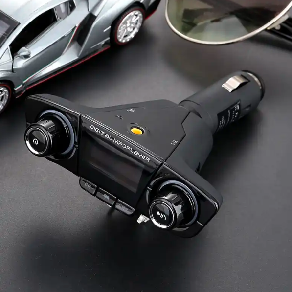 Bluetooth Car FM Transmitter with MP3 Player and USB Car Charger