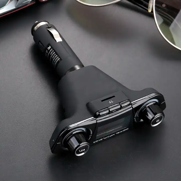 Bluetooth Car FM Transmitter with MP3 Player and USB Car Charger
