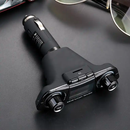Bluetooth Car FM Transmitter with MP3 Player and USB Car Charger