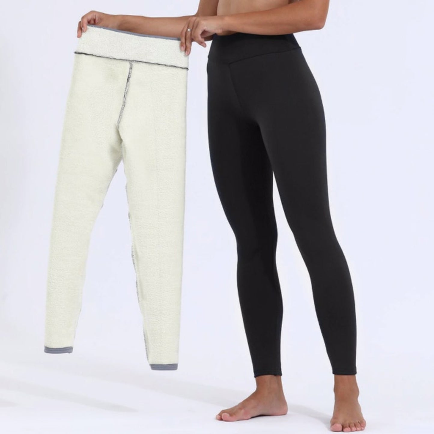 Women's Winter Lambswool Leggings, Women's Winter Tights, Women Casual Thick Leggings, Compression High Warm Pants