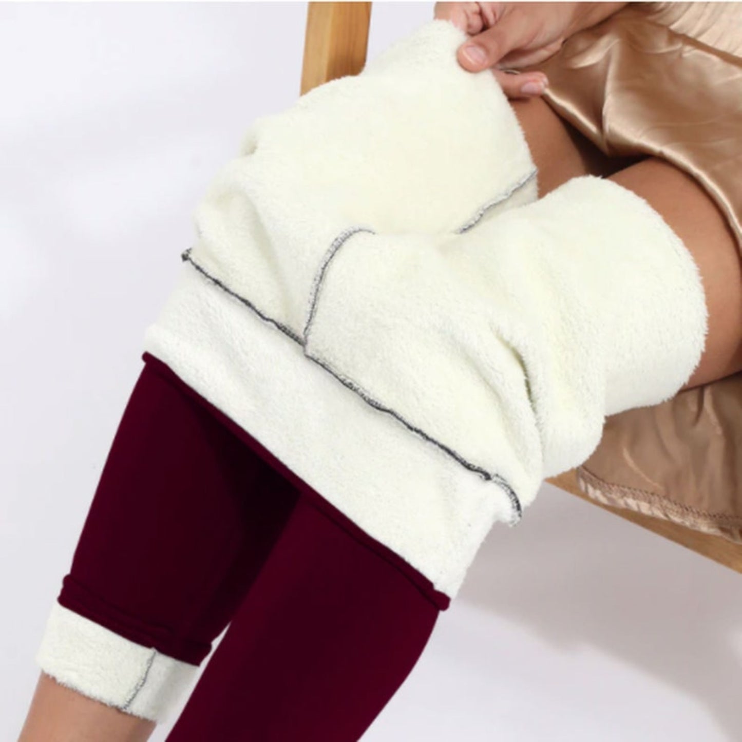 Women's Winter Lambswool Leggings, Women's Winter Tights, Women Casual Thick Leggings, Compression High Warm Pants