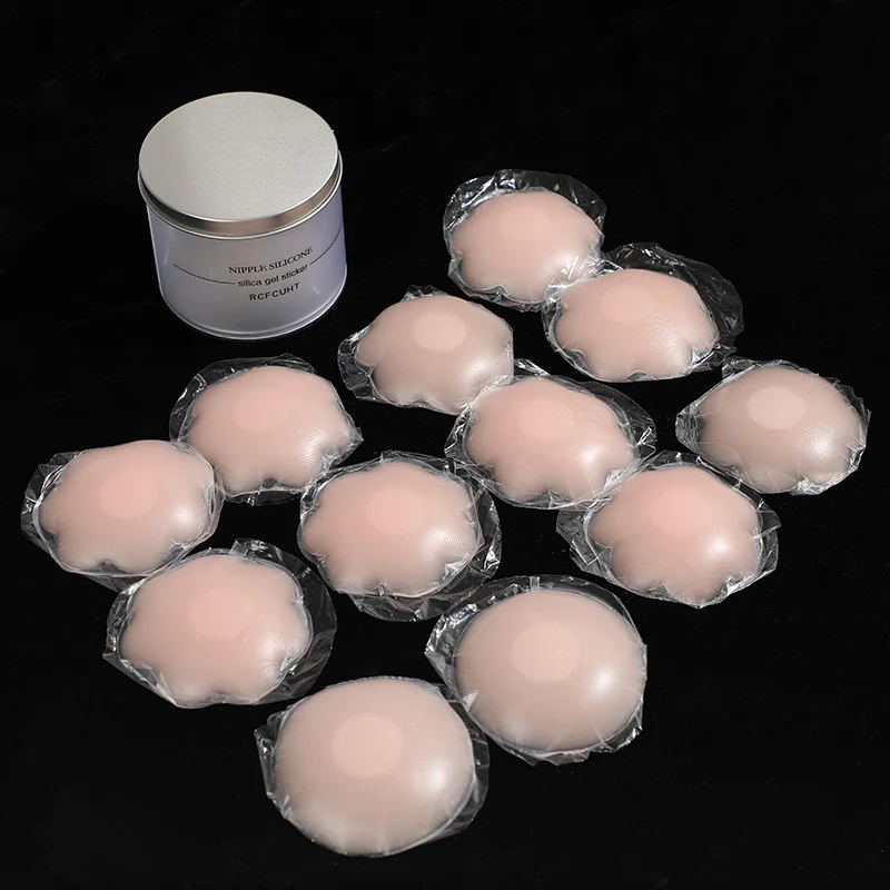 Reusable Women Breast Petals Lift Nipple Cover Invisible Petal Adhesive Strapless Backless Stick on Bra Silicone Breast