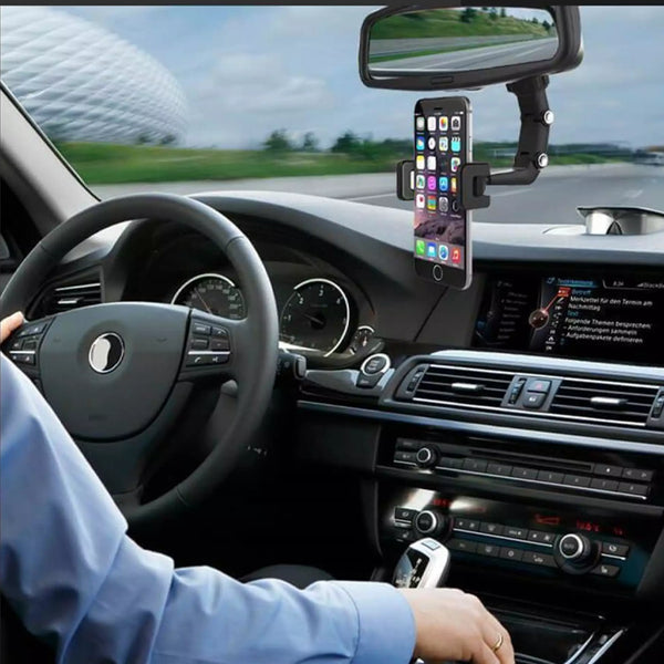 Multifunctional Rearview Mirror Phone Holder