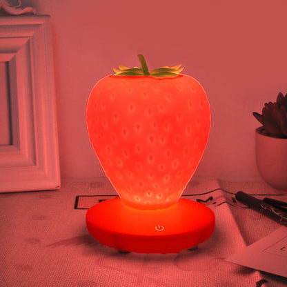 Touch-Sensitive Strawberry Table Lamp – Charming Strawberry Lampshade for Home Decor, Gift Ideas