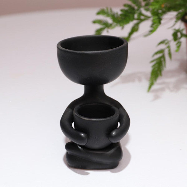 Nordic Human Shape Ceramic Succulent Planter Pots for Home & Office Decor