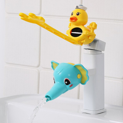 Water Faucet & Handle Extender Set For Toddlers & Young Kids, Plastic Material