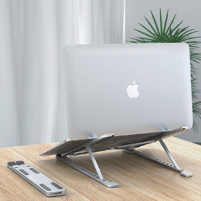 Ergonomic Adjustable Laptop Stand for Desk – Sturdy, Portable, & Ventilated Home & Office Riser