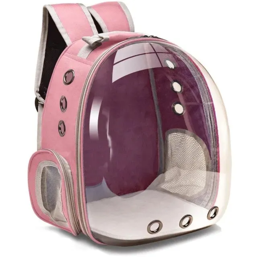 Clear Cat Backpack Carrier with Ventilated Space Capsule Design for Travel