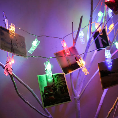 Photo String Lights - Perfect Gift for Home Decor & Memories Display