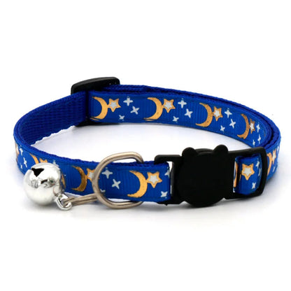 Cute Star and Moon Cat Collar