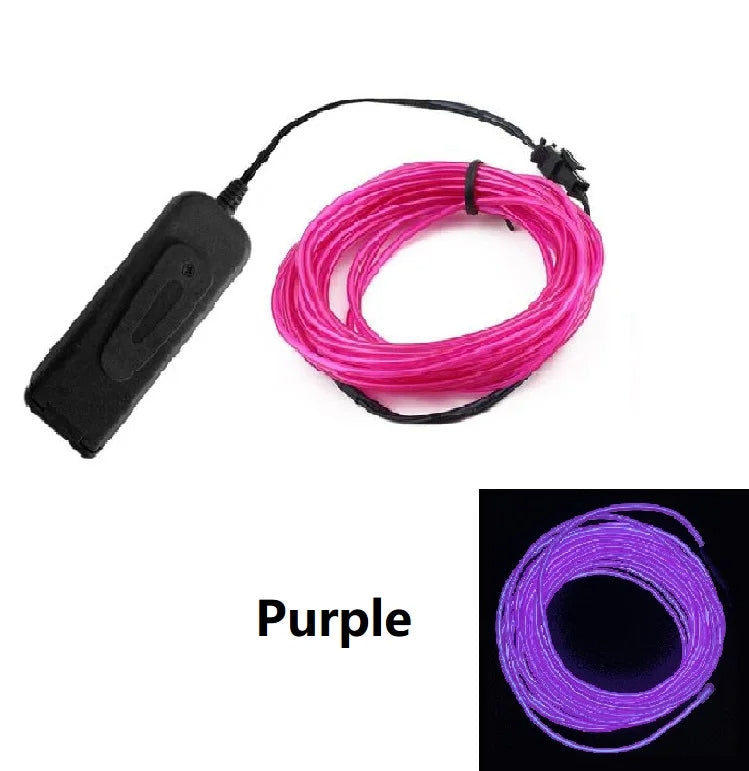DIY Flexible Multi-Colored Neon Wire LED Lights