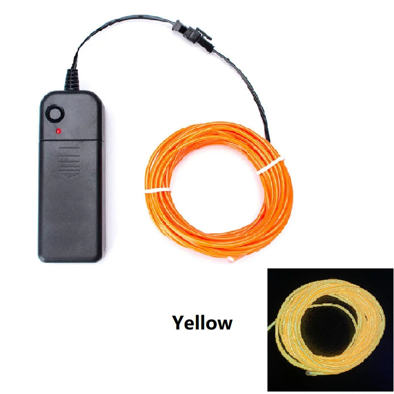 DIY Flexible Multi-Colored Neon Wire LED Lights