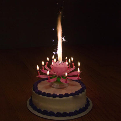 Blooming Musical Flower Birthday Candle - Magic Lotus Candle