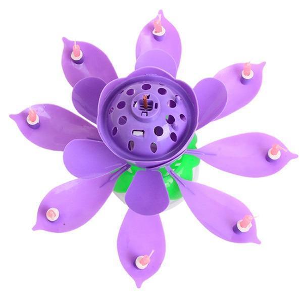 Blooming Musical Flower Birthday Candle - Magic Lotus Candle