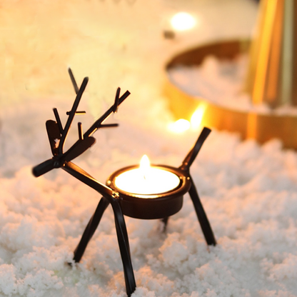 Christmas Reindeer Tea Light Candle Holder