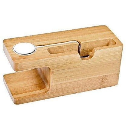 Multi-Device Wooden Charging Station & Organizer
