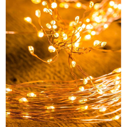 LED Cascade Waterfall String Lights, Outdoor Twinkle Lights for Trees & Gardens
