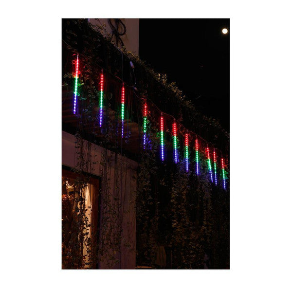 LED Dripping Icicle Lights for Outdoor Christmas Decor (8-Piece Set), Perfect for Christmas, Christmas Gift Ideas