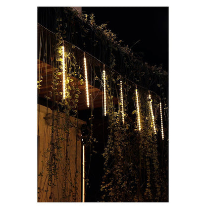 LED Dripping Icicle Lights for Outdoor Christmas Decor (8-Piece Set), Perfect for Christmas, Christmas Gift Ideas