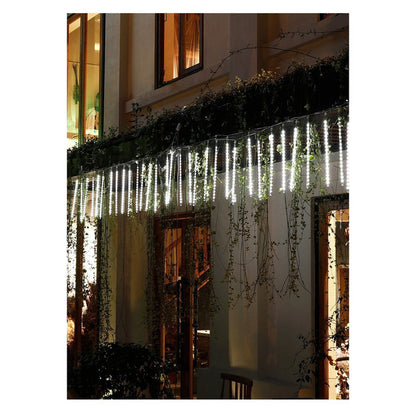 LED Dripping Icicle Lights for Outdoor Christmas Decor (8-Piece Set), Perfect for Christmas, Christmas Gift Ideas
