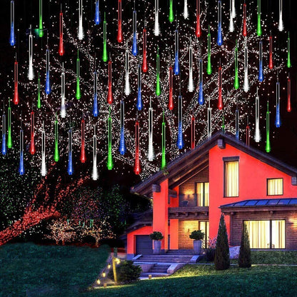 LED Dripping Icicle Lights for Outdoor Christmas Decor (8-Piece Set), Perfect for Christmas, Christmas Gift Ideas