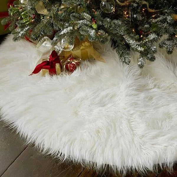 Faux Fur Christmas Tree Skirt