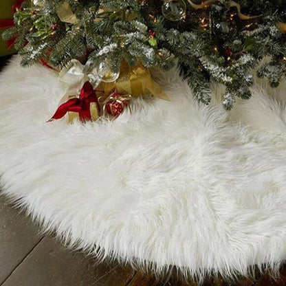 Faux Fur Christmas Tree Skirt