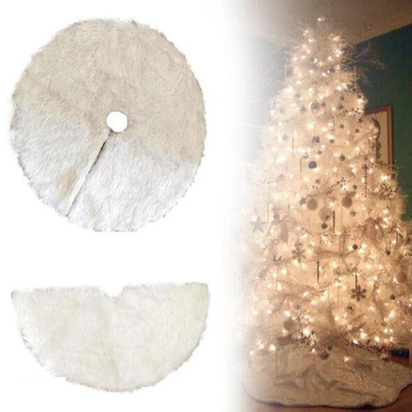 Faux Fur Christmas Tree Skirt