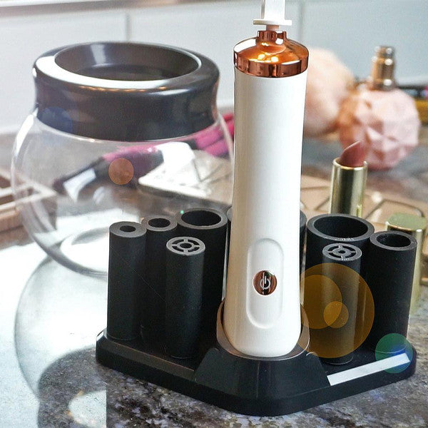 Electric Makeup Brush Cleaner Machine Automatic Spin Cosmetic Brush Washer & Dryer Tool