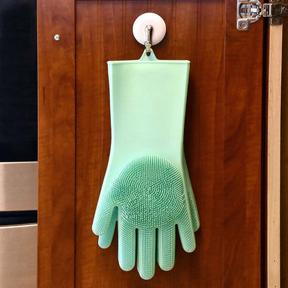 Magic Silicone Dishwashing Gloves - Reusable Cleaning Gloves