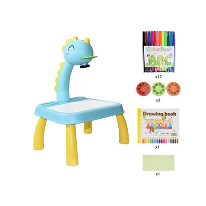 Children LED Projection Learning Drawing Board – Interactive Educational Art Toy & Perfect Gift for Kids