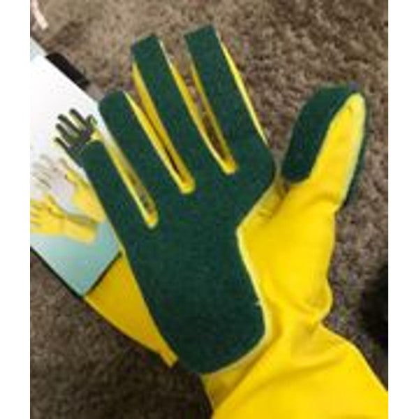 Reusable Dishwashing Gloves with Scrubber – Durable & Comfortable Cleaning Gloves