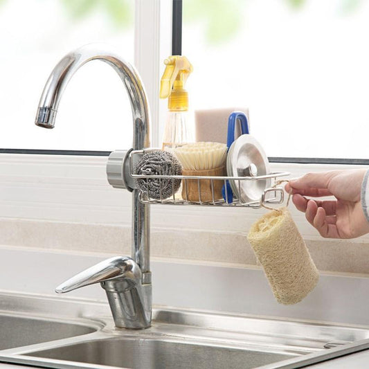 Sink Storage Rack Holder - Kitchen & Bathroom Organizer | Perfect Gift