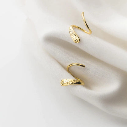 925 Sterling Silver Spiral Stud Earrings