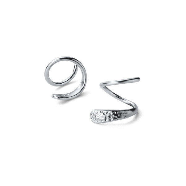 925 Sterling Silver Spiral Stud Earrings