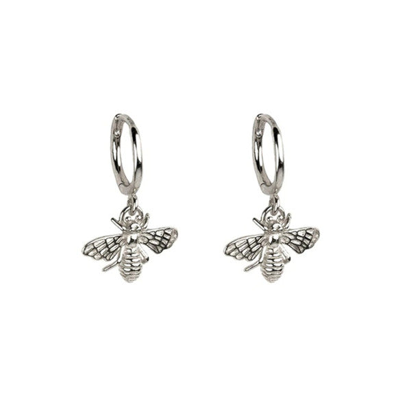 Gold & Silver Copper Alloy Honey Bee Earrings