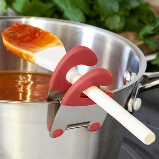 Spatula Holder Pot Clip - Adjustable Kitchen Utensil Organizer | Perfect Cooking Gift