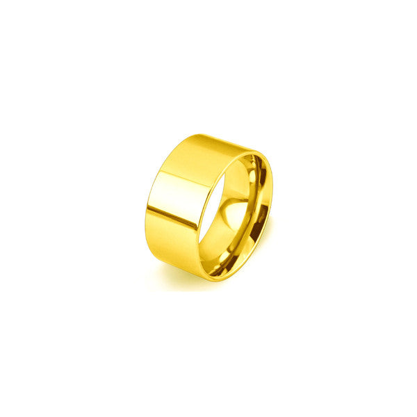 Stainless Steel Mens Cigar Band Ring