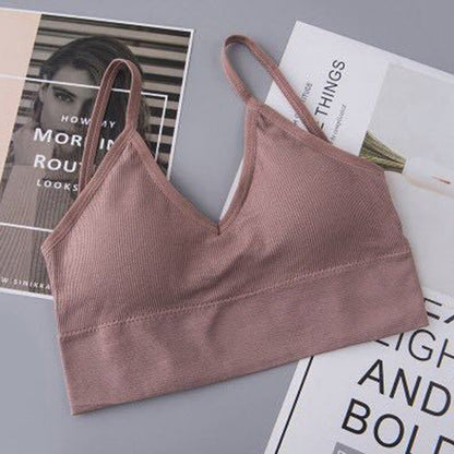 Padded Spaghetti Strap Sports Bra