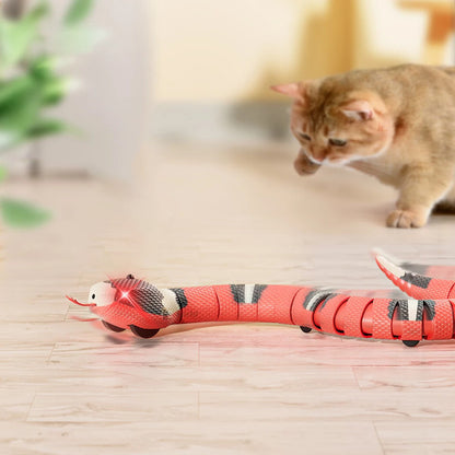 USB Rechargeable Smart Sensing Snake Toy For Cats -The Perfect Gift for Cats