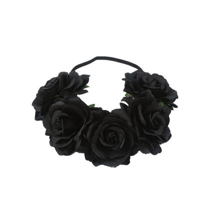 Floral Rose Headband Crown For Wedding & Halloween