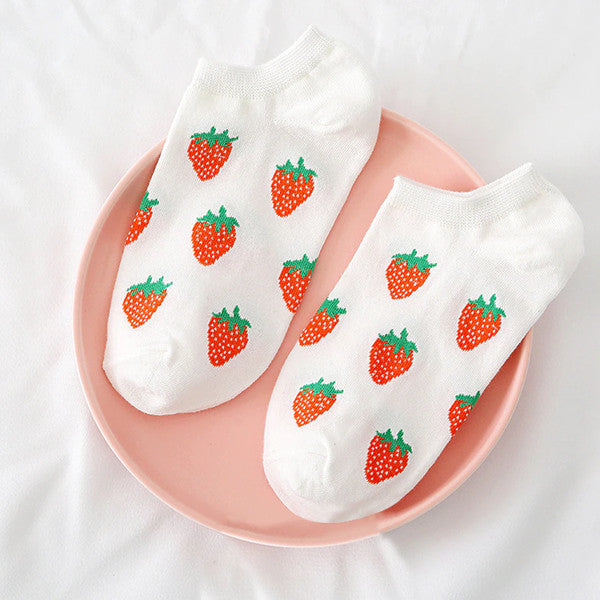 Cute Strawberry Socks