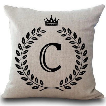 Personalized Alphabet Pillow Cover