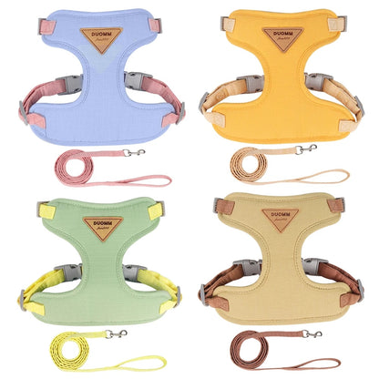Adjustable Escape-Proof Cat Dog Harness with Leash - Small Pets Vest for Chihuahusa